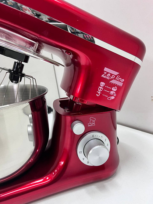 Тестомес миксер 3 в 1 Zepline ZP-9832 Red 3500 Вт 5 л красный Київ - зображення 3