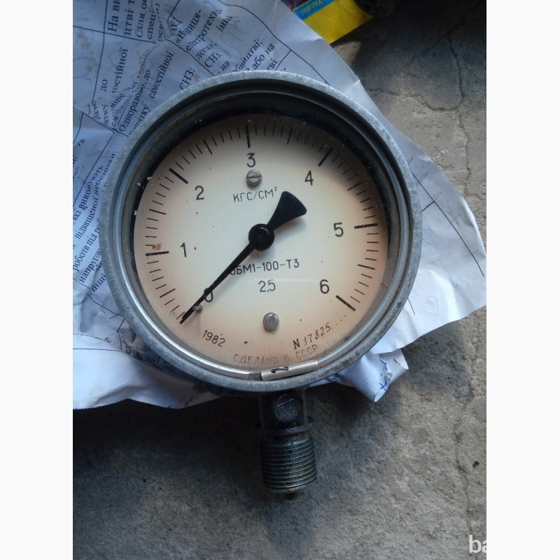 Манометры ОБМ1-100-Т3. 0-6кгс/см2. -1шт. 150грн Харків - зображення 1