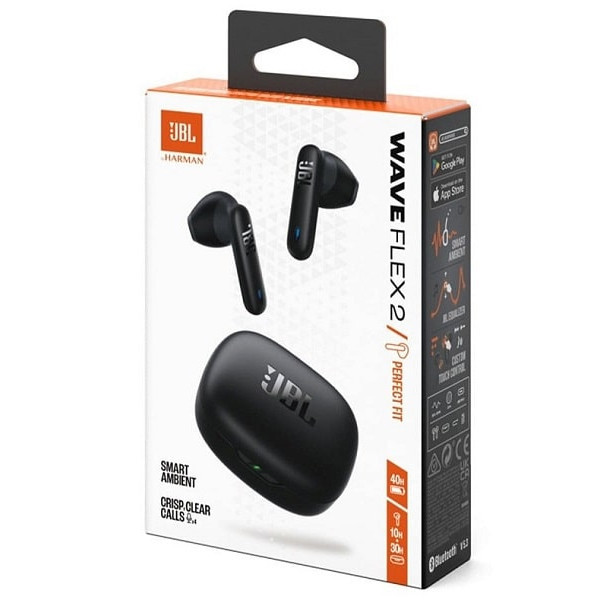 Bluetooth-гарнітура JBL Wave Flex 2 Black (JBLWFLEX2BLK) (Код товару:39149) Харків - зображення 7