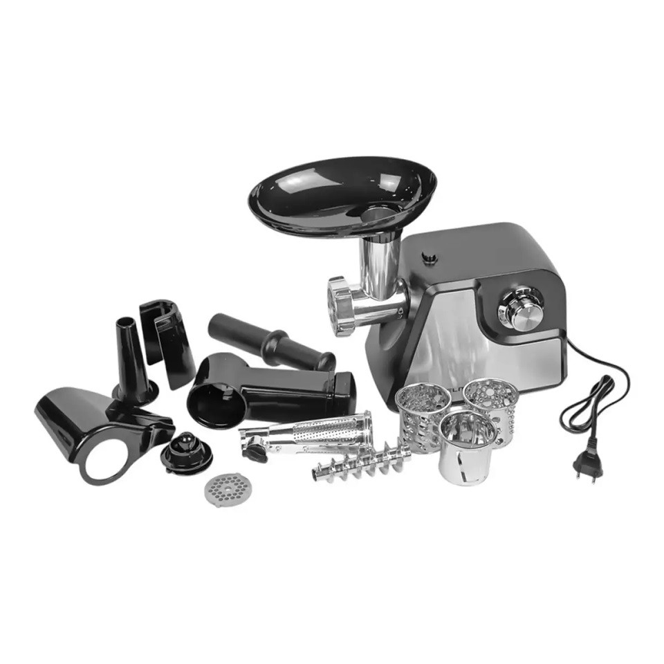 Мясорубка электрическая Grunhelm AMG180SSJ 1800 Вт черная Київ - зображення 4