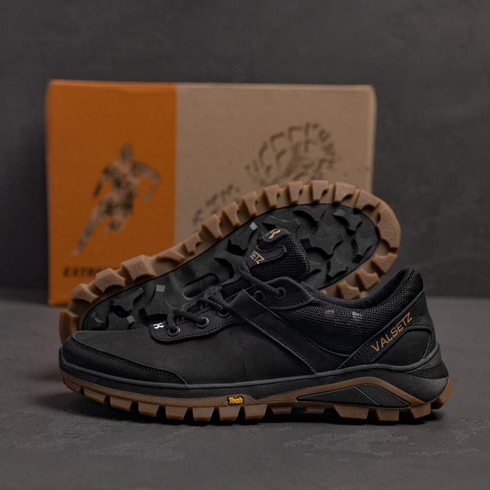 Мужские кожаные кроссовки Valsetz Black Originals Киев - изображение 8