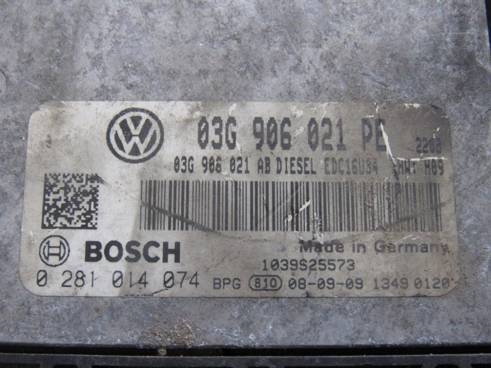 Блок управления двигателем VW Caddy 1.9 tdi 2004-2010 (03G906021PE) Ковель - зображення 2