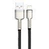 Дата кабель Baseus Cafule Series Metal USB to Lightning 2.4A (0.25m) (CALJK-0) Херсон