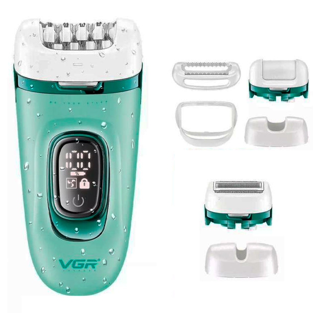 Набор для ухода и депиляции VGR 3 в 1 V-762 GREEN зеленый Київ - зображення 1