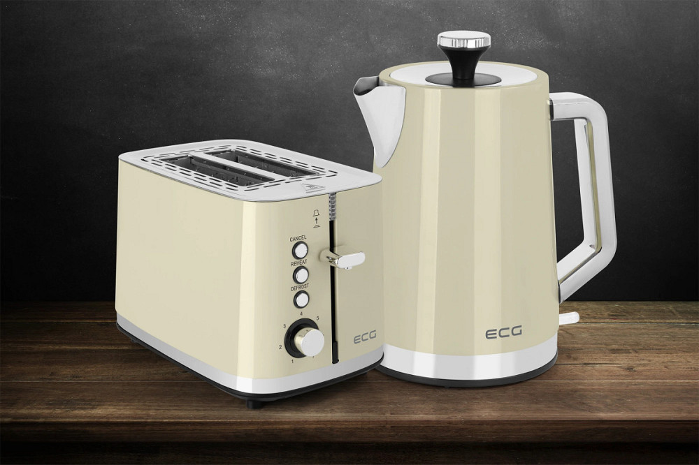 Тостер ECG ST 2766 Vintage Vanilla 925 Вт бежевый Киев - изображение 6
