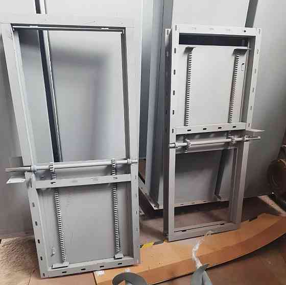 Задвижка реечная 450х450 механическая и  с электроприводом,  пневмоприводом Київ