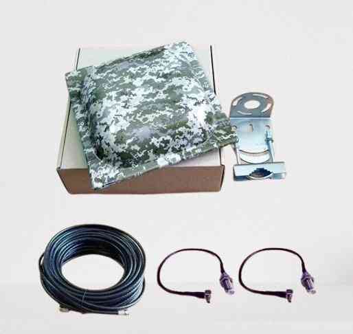 Антенна MIMO 3G/4G LTE DN-17U 1610-2900 МГц 2х12-18 дБ с 20 м кабеля RG-6U 75 Ом и антенными адаптер Дніпро