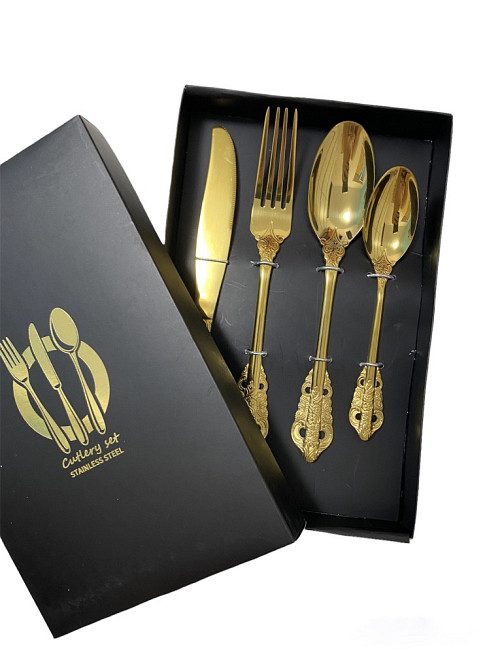 Набор столовых приборов Gold Vintage (на 6 персон) Київ - зображення 11