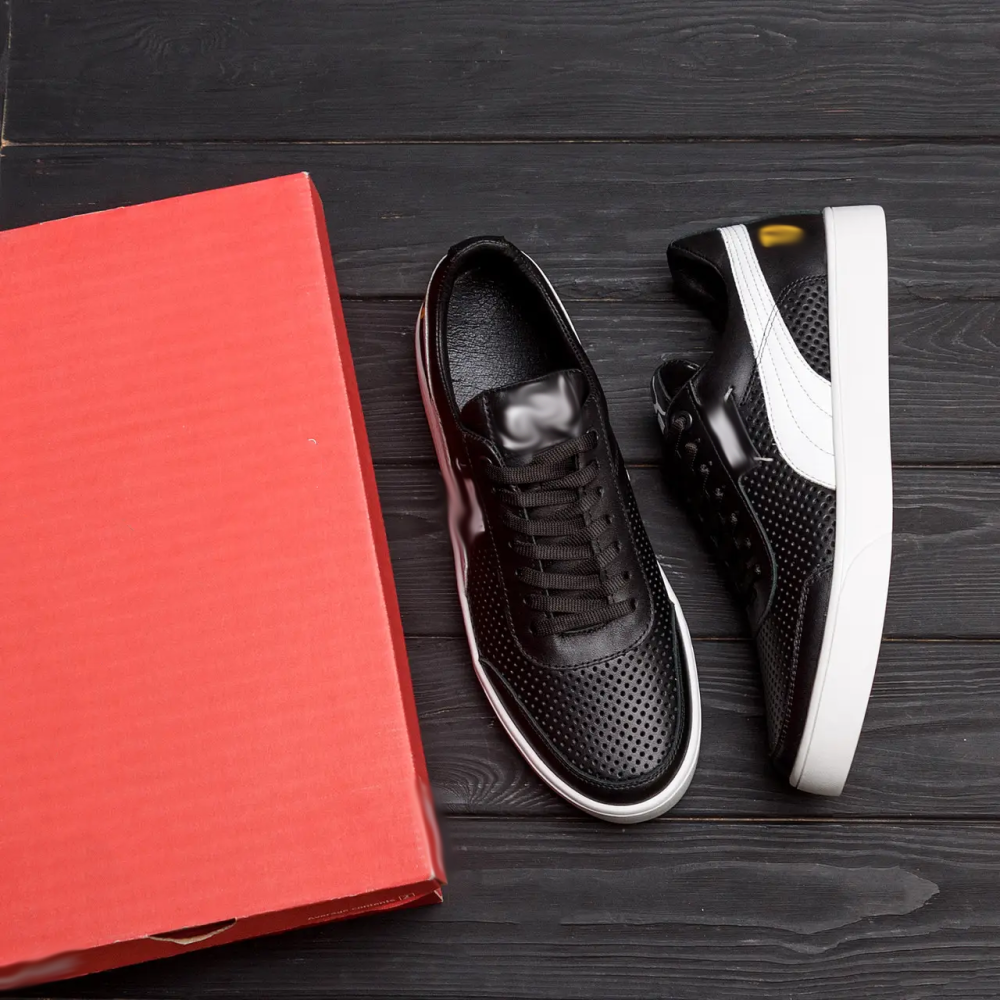 Чоловічі літні шкіряні кеди перфорація Киев - изображение 10