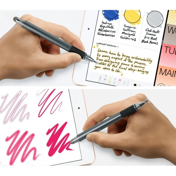 Стилус ручка Fonken Universal 2 в 1 для планшетів та смартфонів Gray (Код товару:28560) Харьков - изображение 4