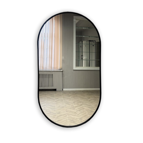 Дзеркало в металевій рамі 900 х 500 мм. Київ - зображення 1