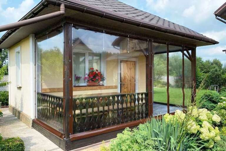 М'які вікна для альтанок (штори ПВХ) Київ - зображення 2