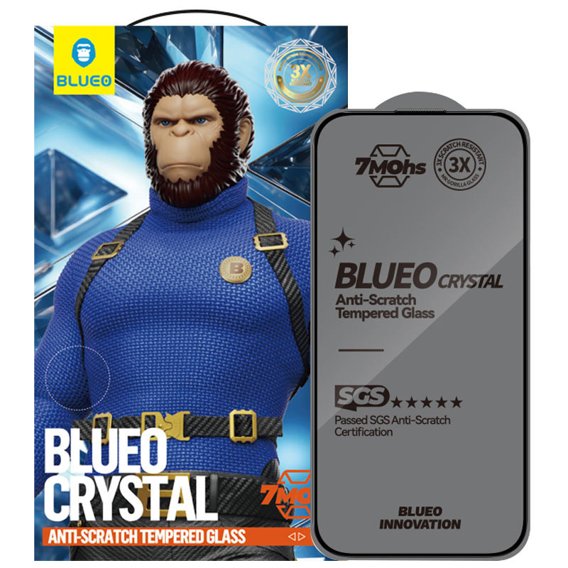 Защитное 2.5D стекло Blueo Crystal Anti-Scratch для Apple iPhone 16 Pro (6.3") Херсон - зображення 1