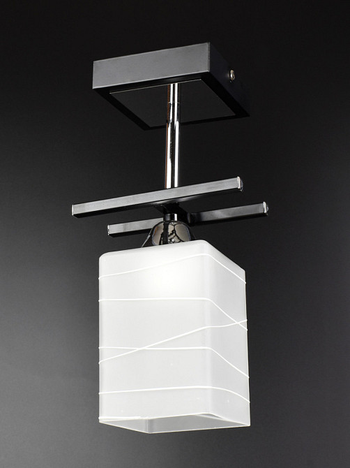 Люстра стельова на 1 лампочку 50611/1-bk Чорний 29х9х14 см. Київ - зображення 1