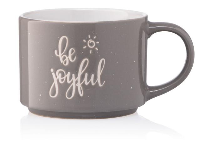 Чашка Ardesto Be joyful AR-3472-GR 330 мл сіра Киев - изображение 1