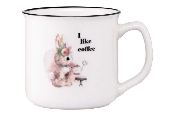 Кружка Ardesto Bunny AR-3459 320 мл біла Київ - зображення 1
