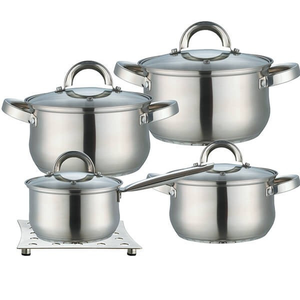 Набор посуды Maestro 3 кастрюли, ковш + подставка под горячее Одесса - изображение 1