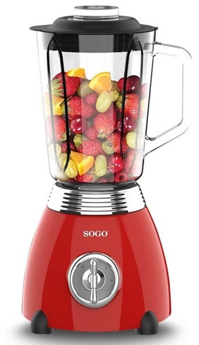 Блендер стационарный SOGO SS-5560 500 Вт красный Київ - зображення 4