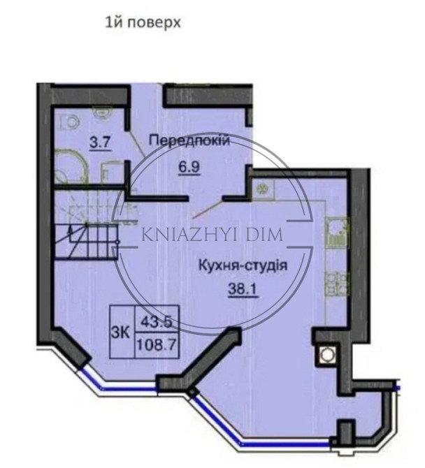Продажа 2-х уровневой квартиры с террасой на Осокорках. № 21141799 Киев - изображение 11