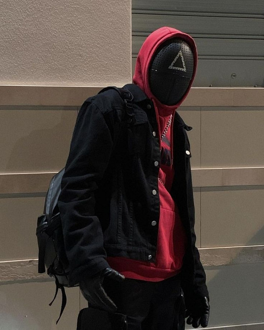 Маска Треугольник из Игра в кальмара squid game Київ - зображення 2