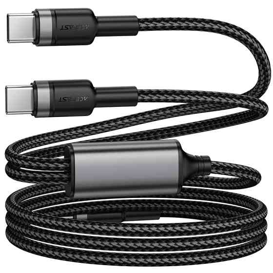 Дата кабель Acefast C22-02 2in1 Type-C to Type-C/Type-C 100W (1.2m) Херсон