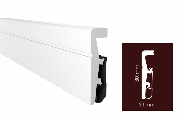 Водостійкий плінтус ARBITON VEGA з монтажною рейкою Киев - изображение 3