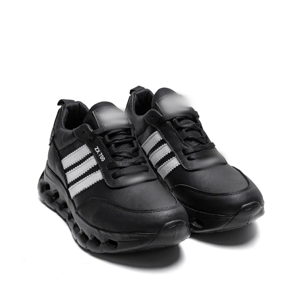 Мужские кожаные кроссовки Clasic Black Київ - зображення 2