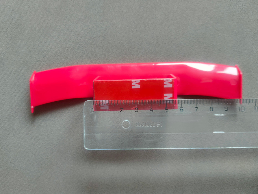 Мини Спойлер Красный на авто усиленный скотч Київ - зображення 6