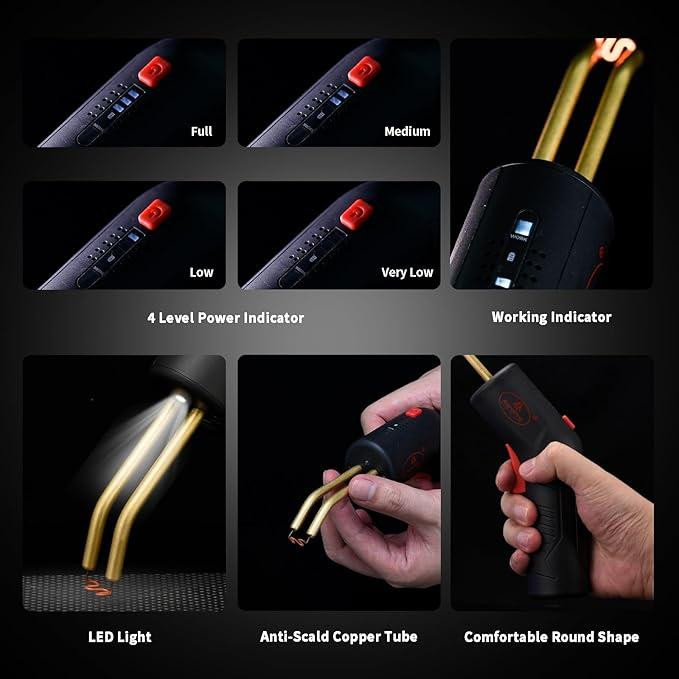 Комплект для ремонта пластиковых деталей (Термостеплер аккумуляторный) AEROPRO A702 Харьков - изображение 4