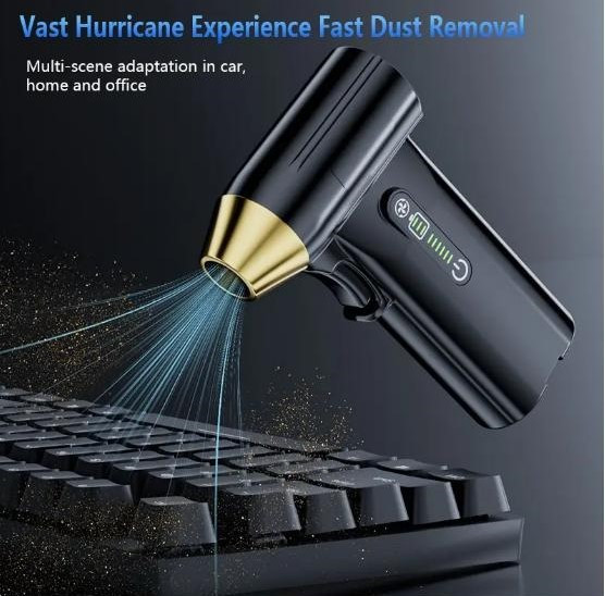 Портативний турбінний вентилятор 130 000 об/хв – потужний безщітковий двигун, акумуляторний Київ - зображення 7