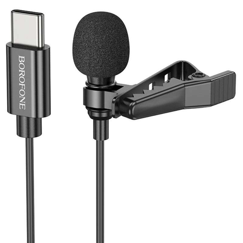 Микрофон петличный Borofone BFK11 Elegant lavalier Type-C (2m) Херсон - зображення 1