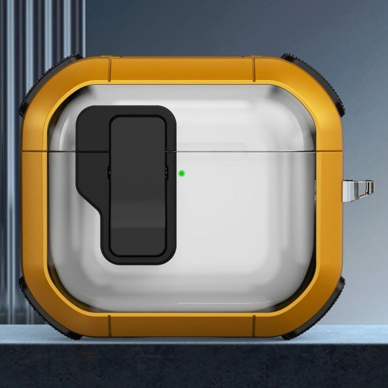 Футляр противоударный Locking Button для наушников Airpods Pro 3 Херсон - изображение 2