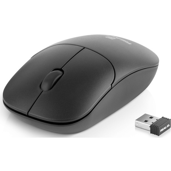 Мишка REAL-EL RM-311 Wireless Black (EL123200041) Харьков - изображение 2