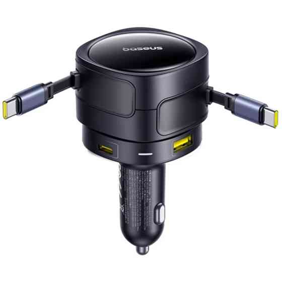 АЗУ Baseus Enjoyment Max PD90W with retractable cables (1USB-A/3C) (C00035507121) Херсон