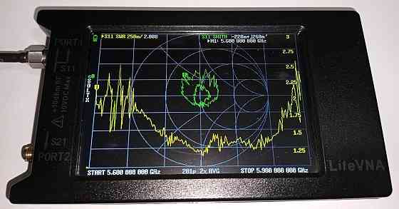 Антенна всенаправленная 2350-2550/5600-5890MHz 10dBi, до 30W, 2 в 1, RP SMA (гнездо) Дніпро
