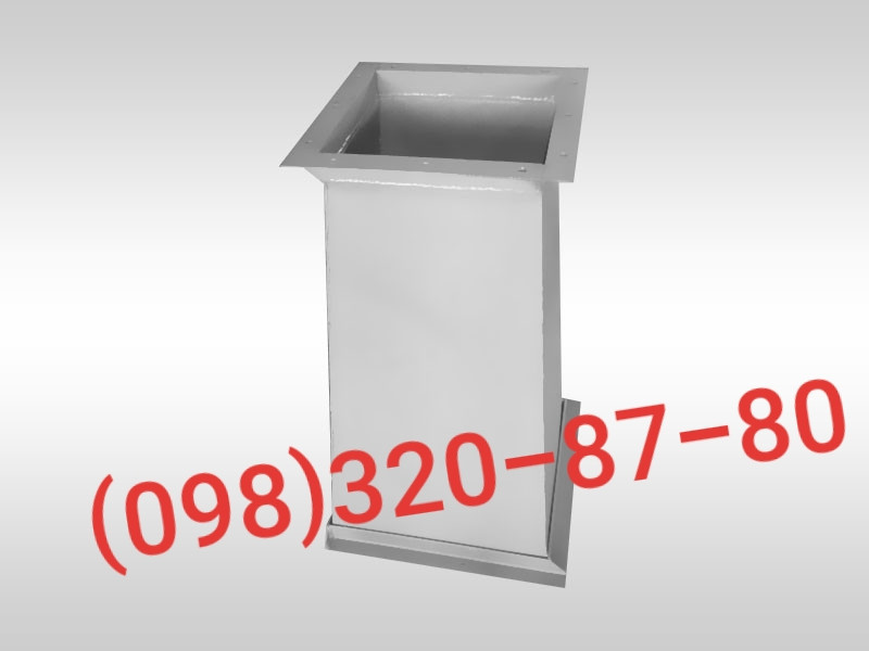 Труба норийная  квадратная нержавейка ,    норийный короб нержавека 300х300 мм Киев - изображение 3