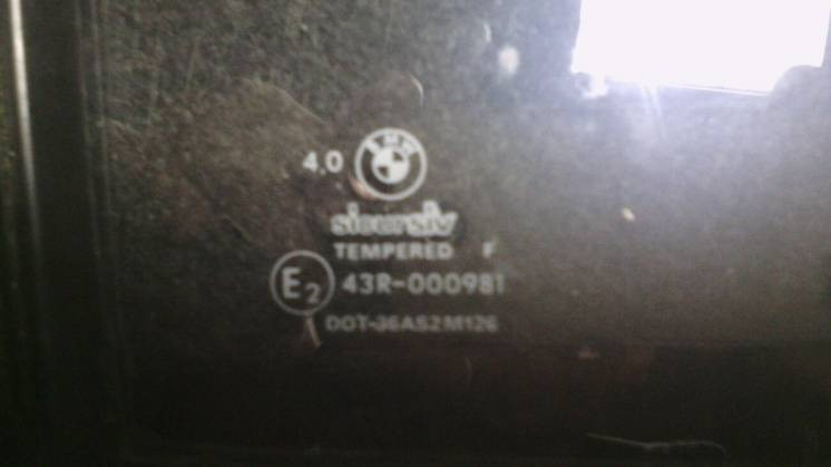 Скло задньої лівої двері 51341888227 бмв е-30 BMW оригінал Вінниця - зображення 1