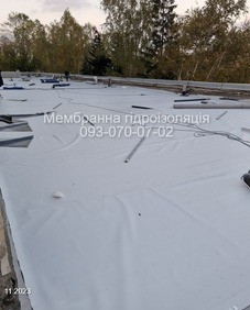 Плоска покрівля на котеджах. ПВХ мембрана Вінниця - зображення 1