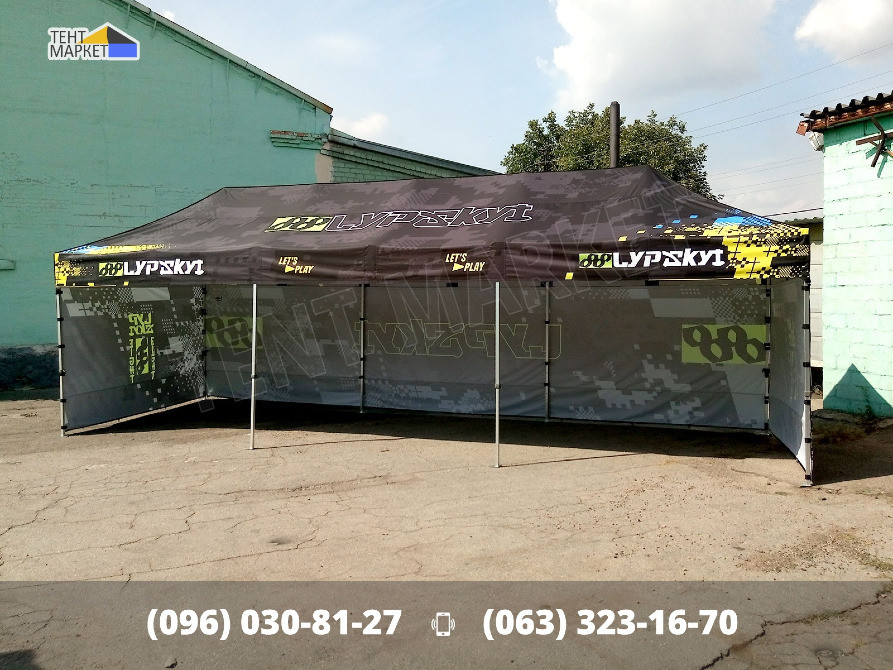 Racing Tent 9х3 з персональним дизайном, розсувні шатри палатки з друком для автоперегонів Запоріжжя - зображення 6