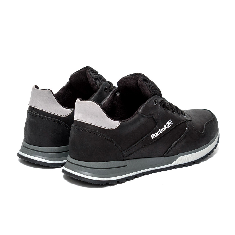 Мужские кожаные кроссовки  Rbk Classic Leather  Black Київ - зображення 4