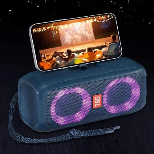 Колонка портативная Bluetooth T&G TG333 blue синяя Київ - зображення 3