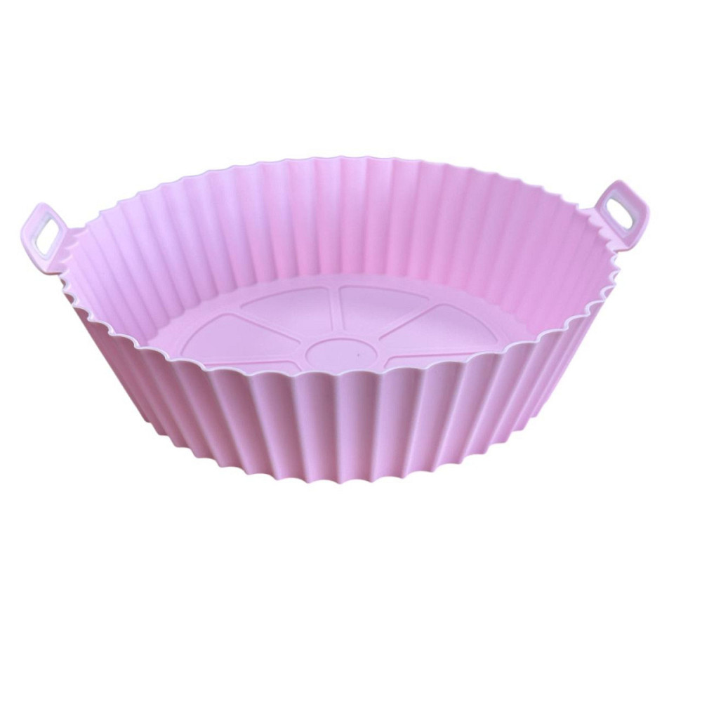 Форма в аерогриль круглая силиконовая 19136 22х22х6 см розовая Киев - изображение 1