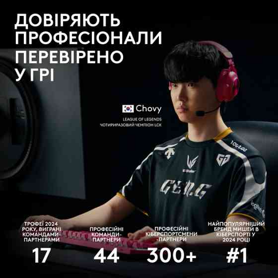 Мышь компьютерная безпроводная Logitech PRO 2 Lightspeed White L910-007302 белая Киев