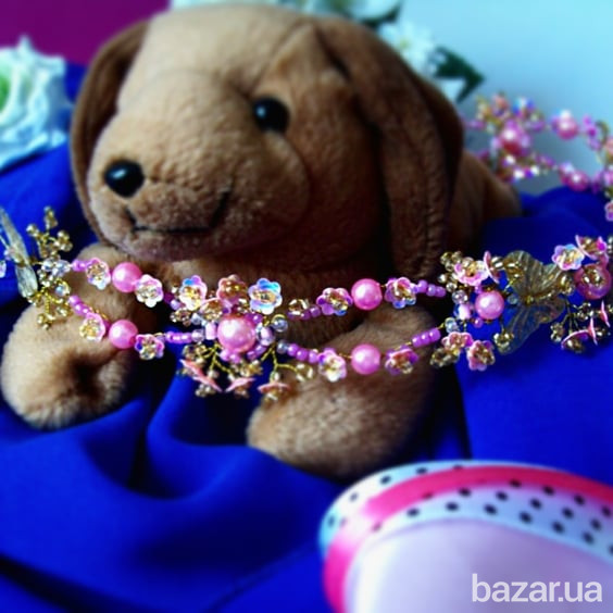 Золоті метелики гнучкий обруч гілочка золотистий метелик квітка дівчинці Луцк - изображение 1