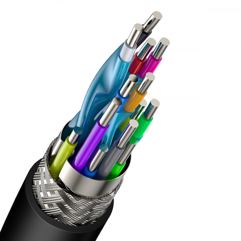 Дата кабель Baseus HDMI Cafule Series 4KHDMI Male To 4KHDMI Male (5m) (CADKLF-H) Херсон - зображення 3