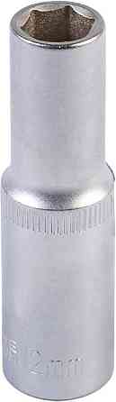 Головка торцевая 6-гранная удлиненная MASTERTOOL ½" 12 мм L 78 мм CrV 78-0512 Харків