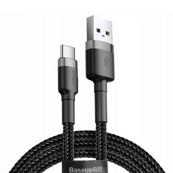 Дата кабель Baseus Cafule USB to Type-C Cable 3A (1m) (CATKLF-B) Херсон