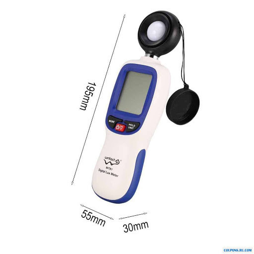 Цифровой люксметр (измеритель освещенности + термометр) Bluetooth 200000 Lux WINTACT WT81B Харьков - изображение 3