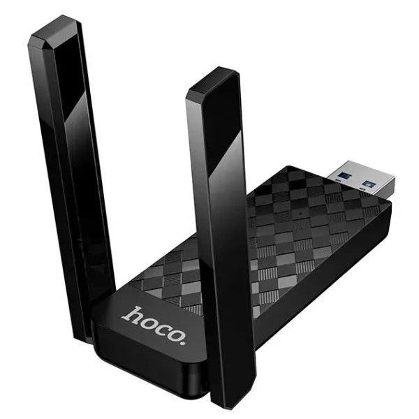Wi-Fi адаптер Hoco HI34 WiFi6 Black (Код товару:42540) Харьков - изображение 6