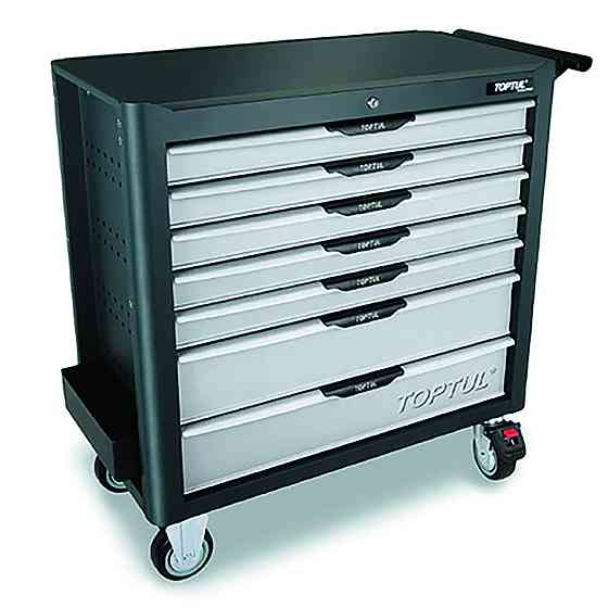 Тележка инструментальная профессиональная TOPTUL 7 секций JUMBO NEW PRO-LINE (серая) TCBK0703 Харків